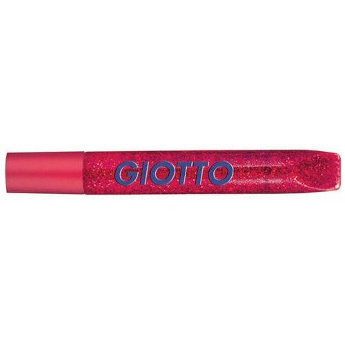 Клей-карандаш Giotto Glitter Glue, для декора, 10.5 мл Красный
