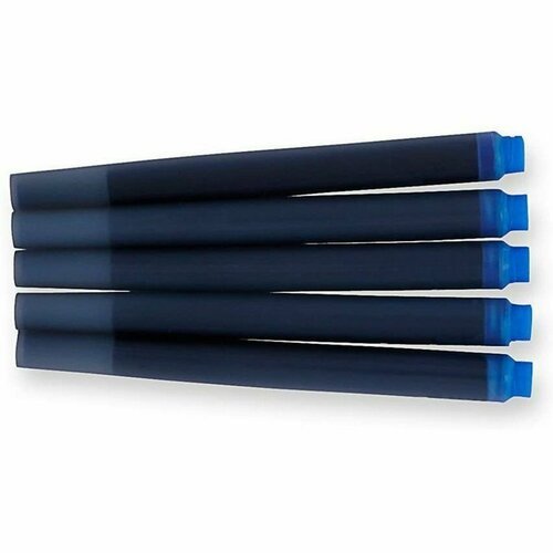 Набор картриджей для перьевой ручки Parker Cartridge Quink Z11, 5 штук, синие чернила, смываемые (комплект из 2 шт)