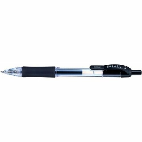 Ручка гелевая ZEBRA SARASA (JJ3-BK) авт. 0.5мм резин. манжета черный