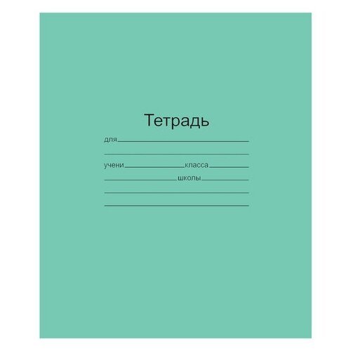 Тетрадь Unitype зелёная обложка 18 л. - (160 шт)