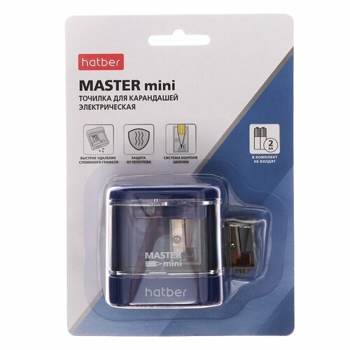 Точилка электрическая Hatber Master mini, 1 отверстие