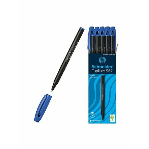 Ручка капиллярная Schneider TOPLINER 967 узел 0.4 мм черни