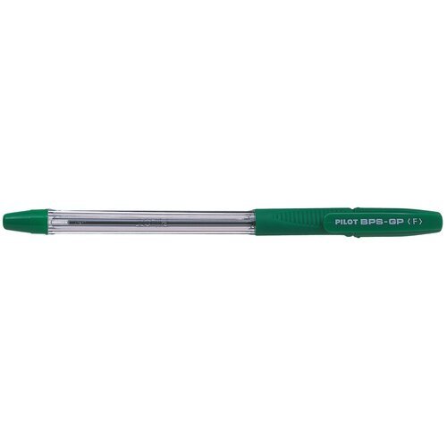 PILOT Ручка шариковая BPS-GP-F, 0.7 мм, зеленый цвет чернил, 1 шт.