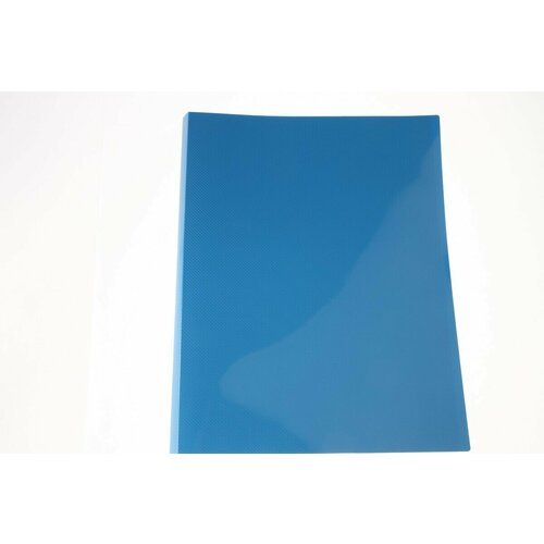 Папка с бок. зажимом б/к 1,4мм 'Line' синяя Hatber AC4_03009