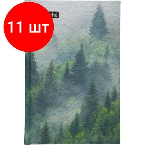 Комплект 11 штук, Бизнес-тетрадь А5.120л,7БЦ, клетка Attache Economy Forest