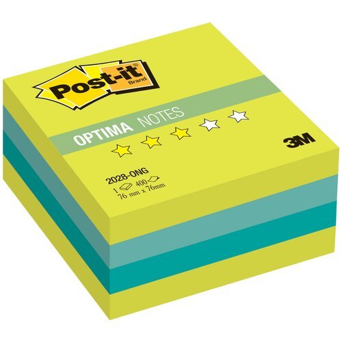 Post-it Блок-кубик Optima, 76х76 мм, 400 штук, 2028 весна 70 г/м² 1 шт. 400 листов