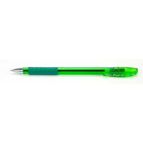 Pentel Ручка шариковая Feel it! d 0.7 мм 12 шт. BX487-D зеленые чернила