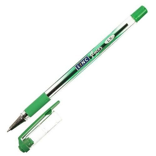 Ручка шариковая Linc Glycer (0.35мм, зеленый цвет чернил) 12шт. (1300RF/green)