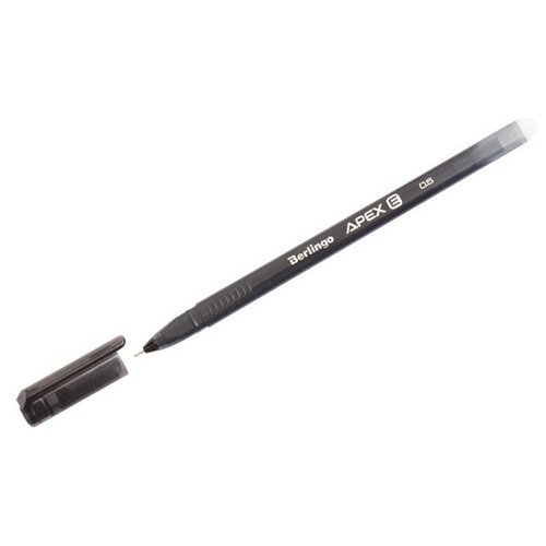 Ручка 'пиши-стирай' гелевая Berlingo 'Apex E', 0.5мм, трехгранная, стер/черный 265912