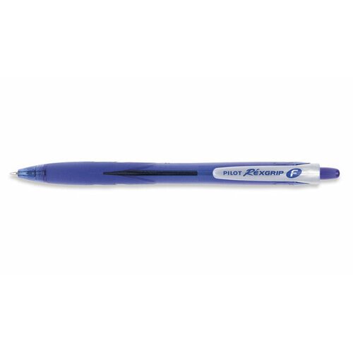 Автоматическая шариковая ручка Pilot [BPRG-10R-EF/L] Rex Grip (синяя, 0.5 мм, 12 штук)