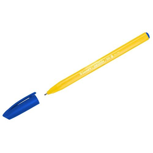 Ручка шариковая Luxor InkGlide 100 Icy (0.5мм, синий цвет чернил, оранжевый корпус) 1шт. (16601/50 Bx)