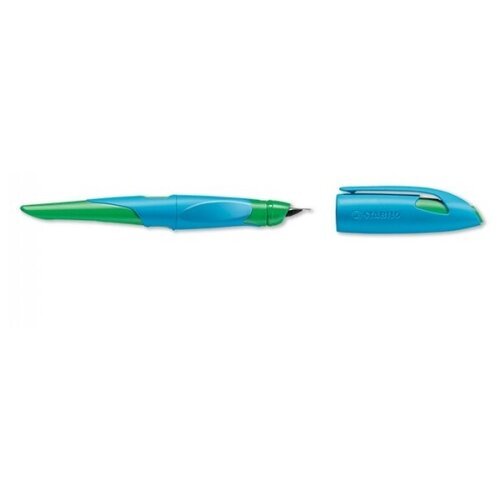 Stabilo Перьевая ручка 'EasyBirdy', корпус голубой/зеленый, синий картридж, для девшей sela