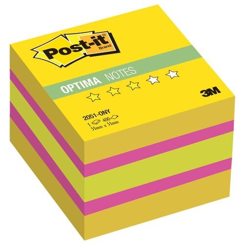 Post-it Блок-кубик Optima, 51х51 мм, 400 штук (2051) лето 70 г/м² 400 листов