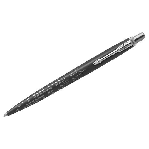 Ручка шариковая Parker Jotter New York Black CT, синяя, 1 мм, кнопочная