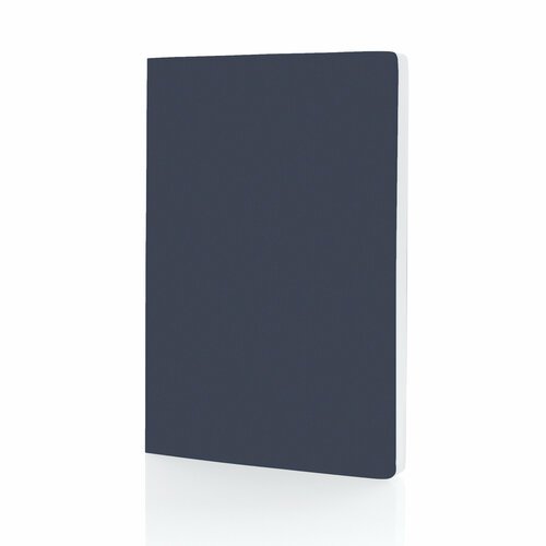 Блокнот XD Collection Impact в мягкой обложке с каменной бумагой, А5, темно-синий