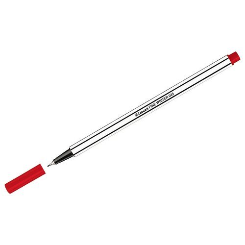 Ручка капиллярная Luxor Fine Writer 045, узел 0.8 мм, красная