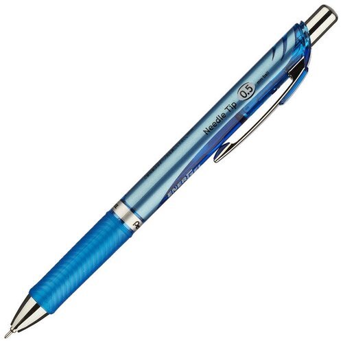 Pentel Ручка гелевая автоматическая EnerGel Эко, синяя, 0.5 мм