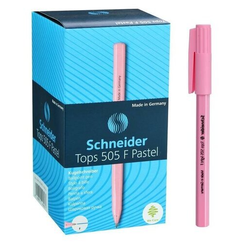 Ручка шариковая Schneider Tops 505 F, узел 0.8 мм, синие чернила, корпус пастель микс./В упаковке шт: 50