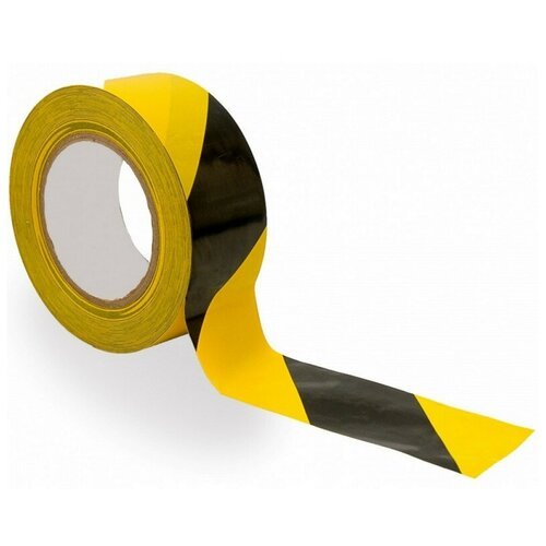 Клейкая лента 48мм х 36мx45мкм , желтая с черной разметкой 36 шт/ уп