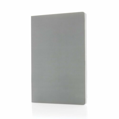 Блокнот XD Collection Impact в мягкой обложке с каменной бумагой, А5, серый