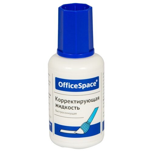 Корректирующая жидкость OfficeSpace, 12мл, на химической основе, с кисточкой (CFS20_1876), 12шт.