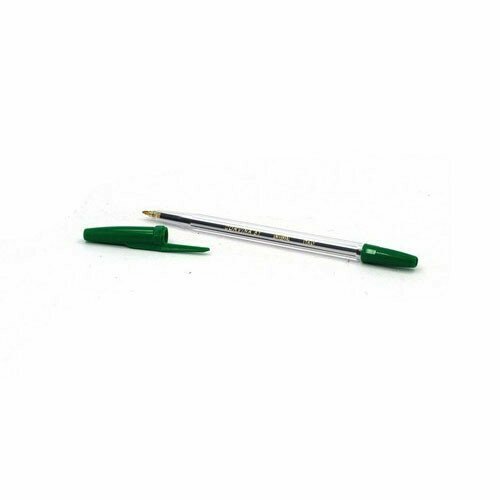 Ручка шариковая прозрачный корпус (Corvina) зеленая арт.40163/04. Количество в наборе 20 шт.