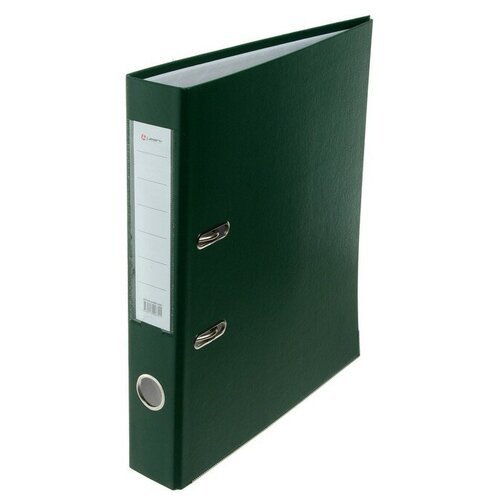 Папка-регистратор А4, 50 мм, PP Lamark, полипропилен, металлическая окантовка, карман на корешок, собранная, зелёная
