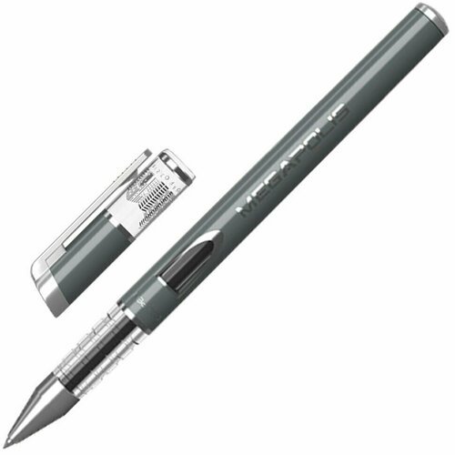 Ручка гелевая ERICH KRAUSE 'Megapolis Gel', черная, корпус с печатью, узел 0,5 мм, линия письма 0,4 мм, 93, 141236