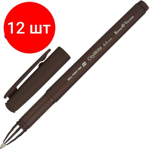 Комплект 12 штук, Ручка шариковая неавтомат. citywrite original, с манж,20-0018