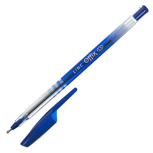 Ручка шариковая Linc Offix (1мм, синий цвет чернил) 50шт.