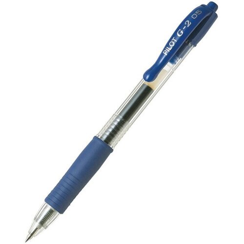 Ручка гелевая автомат. PILOT BL-G2-5 резин. манжет. синяя 0,3мм Япония