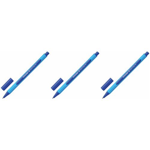Schneider Ручка шариковая неавтоматическая Slider Edge M, синий, 0,5 мм, 3 шт