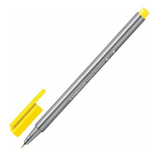 Ручка капиллярная (линер) STAEDTLER 'Triplus Fineliner', желтая, трехгранная, линия письма 0,3 мм, 334-1 3 шт