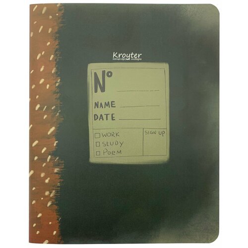 Бизнес-тетрадь Kroyter Офис, А5 (165х206 мм), 48 листов, разноцветная, в клетку, на скрепке