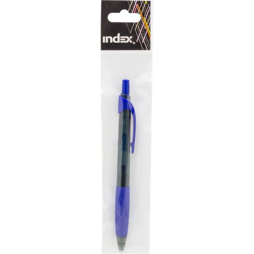 Ручка гелевая INDEX Majestic, автомат.0,5мм, синяя