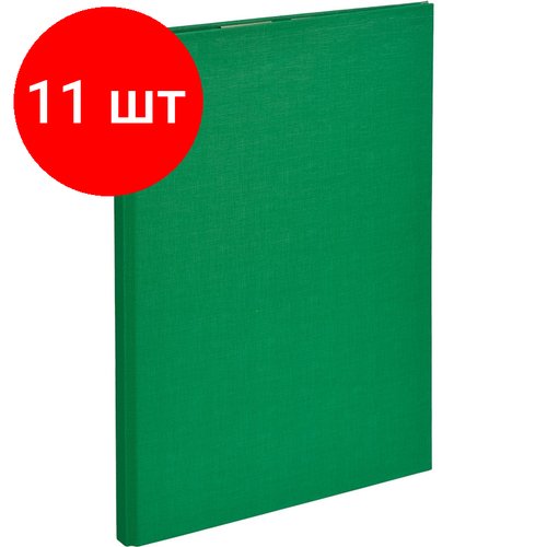 Комплект 11 штук, Папка-планшет д/бумаг Attache A4 зеленый с верхней створкой