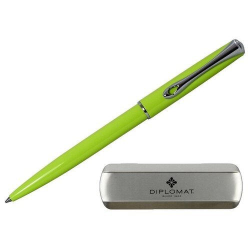 Ручка шариковая DIPLOMAT Traveller Lumi green синий D20001073