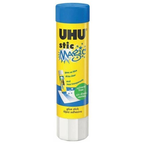 Клей-карандаш UHU STIC MAGIC, 8,2 г, ообесцвечивающийся после высыхания, 75