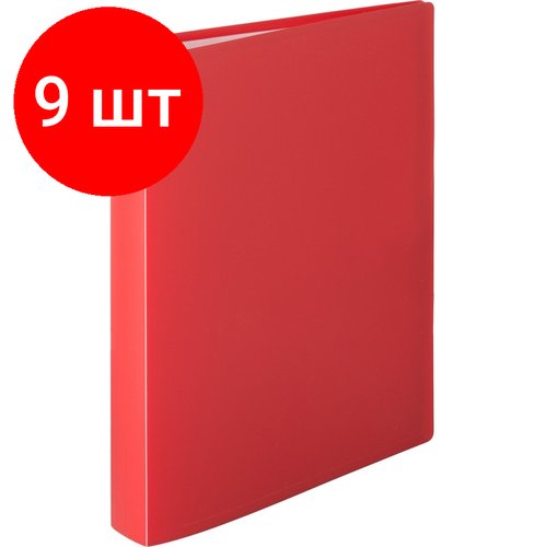 Комплект 9 штук, Папка файловая 80 ATTACHE 065-80Е красный