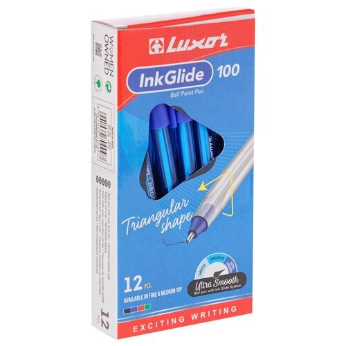 Luxor Набор шариковых ручек InkGlide 100 Icy, 12 шт.