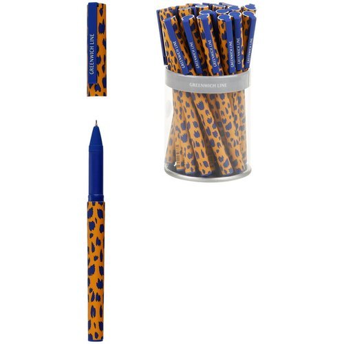 Ручка шариковая Greenwich Line 'Sienna' синяя, 0,7мм, игольчатый стержень, грип, софт-тач, 24 шт
