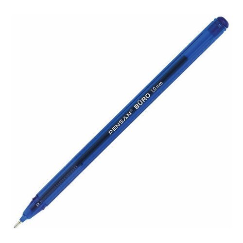 Ручка шариковая масляная PENSAN 'Buro', синяя, игольчатый узел 1 мм, линия письма 0,8 мм, 2270, 4 штуки