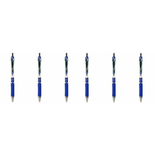 Linc Ручка шариковая автоматическая Mr. Click синий, 0,7 мм, грип игольчатый наконечник, 6 шт