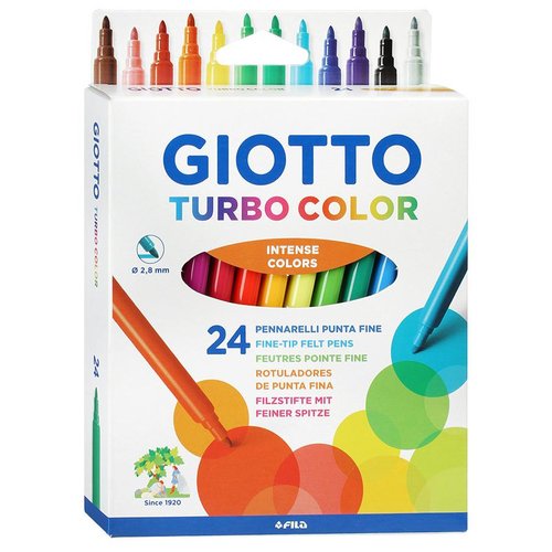 GIOTTO Набор фломастеров Turbo Color (071500), разноцветный, 1 шт.