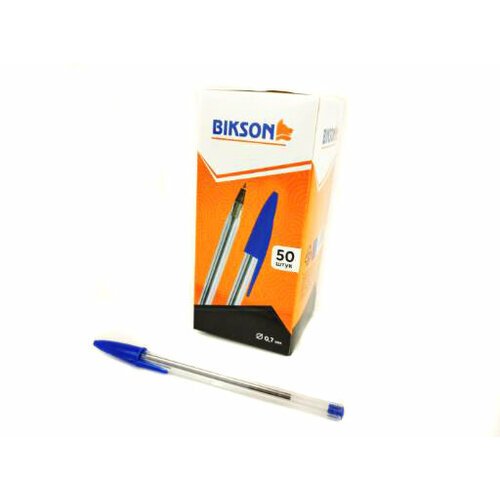 Ручка шариковая прозрачный корпус / упаковка 50шт ТМ 'BIKSON'