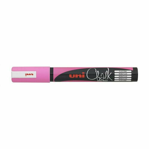 Маркер меловой UNI PWE-5М флуоресцентно-розовый 1.8-2.5 мм, 719207