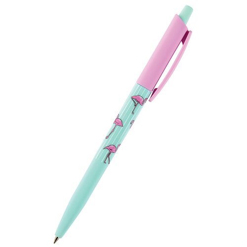 Bruno Visconti ручка автоматическая шариковая HappyClick 0.5 мм 20-0241/24 Фламинго