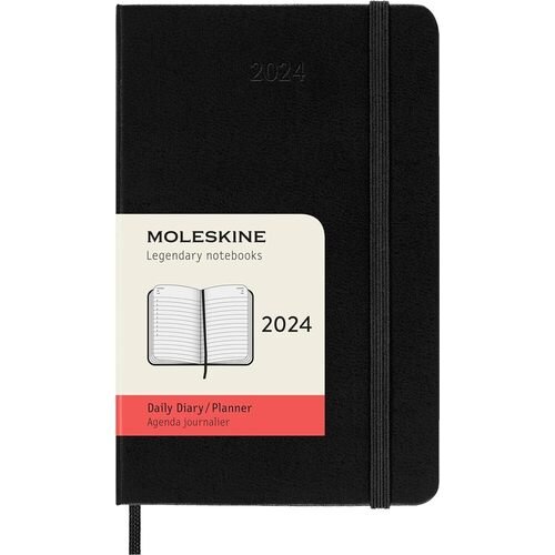 Ежедневник Moleskine CLASSIC Pocket, 9 x 14 см, 400 страниц датированный, черный