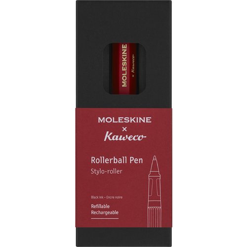 Ручка-роллер MOLESKINE KAWECO (KAWROLLERPENRED) красная в подарочной коробке