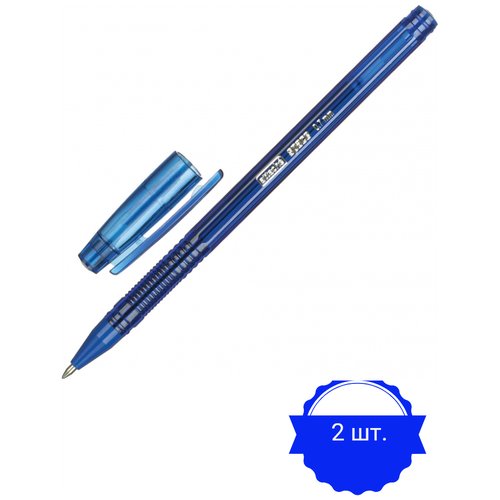 Ручка гелевая неавтоматическая Attache Space,0,5мм, синий, Россия 2 штуки